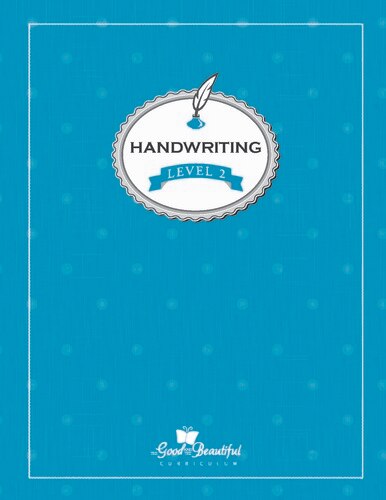 A handwriting workbook for 2nd grade, teaching cursive. To supplement homeschooling Language Arts.