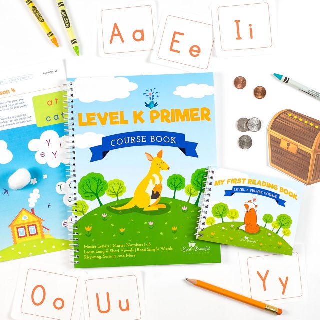 Level K Primer- curriculum to prepare for homeschool kindergarten and teach reading